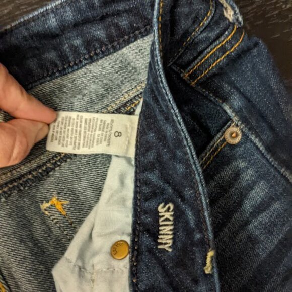 American Eagle Low Rise Jeans/Dark Wash/Size 8 - Picture 5 of 11